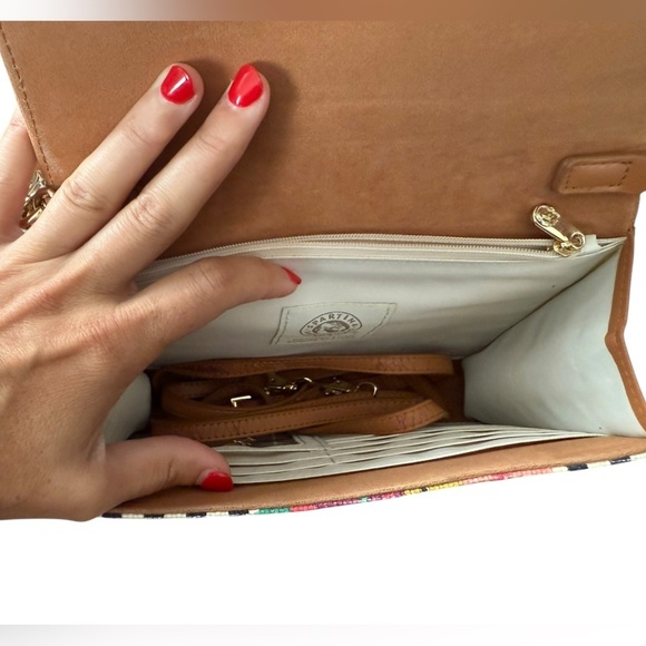Spartina 449 Floral Stripe Crossbody Wallet Bag - Picture 5 of 6